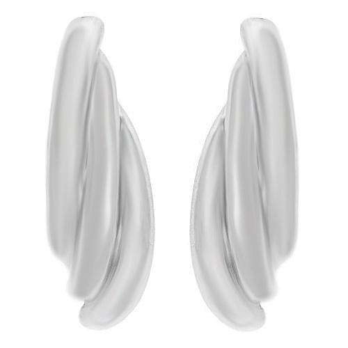 LAST ONE! Stunning Earrings Well Made in 925 Sterling Hoop Style