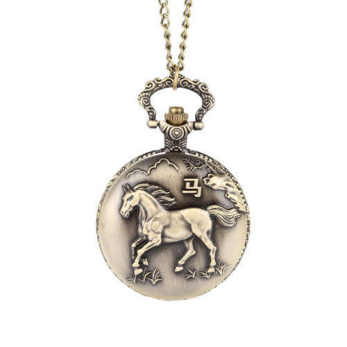 Pocketwatch Horse - Big - approx 5cm in diameter