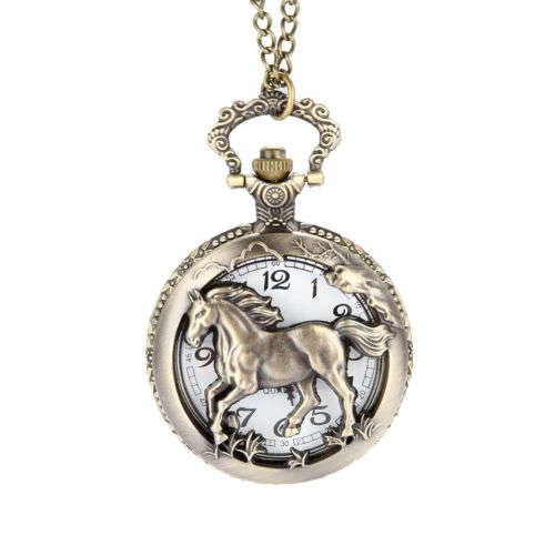 Pocketwatch Horse - Big - approx 5cm in diameter