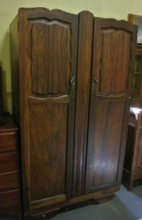 Wood Cupboard - Kiaat  Wardrobe 2 Doors