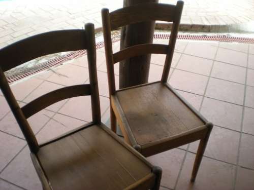 Antique Wooden Globe Chair - need a little TLC as per pic - Bid is per Chair