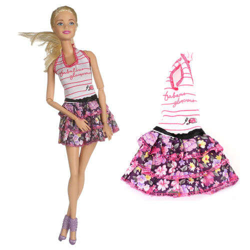 Barbie Fashion House -  Clothes, Handmade, Clothing - Cocktail Dress Red Carpet Dress