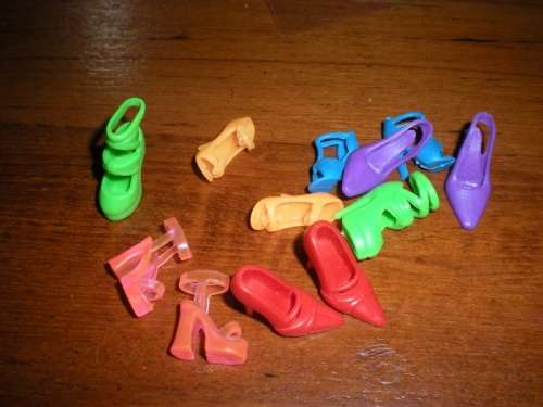 Barbie Fashion House, Barbie Shoes  6 pairs