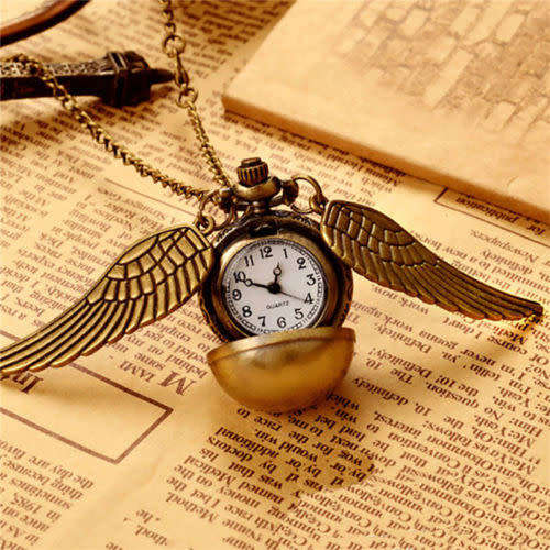 Pocket Watch Harry Potter, Quidditch Snitch Pocket Watch with Wings
