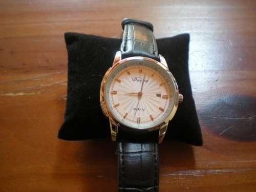 Classic Duoga Classic Watch with Date Function, Black Watch Strap