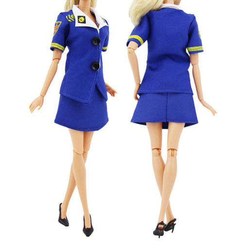 Barbie Fashion House -  Clothes, Handmade, Clothing - Evening Dress set Air Hostess Uniform Set