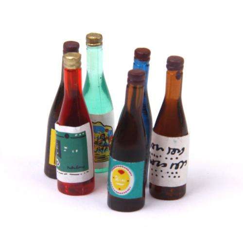 Miniature, Re ment, 1:12 Dollhouse Miniature Wine Bottle - 2 pcs - sent randomly!!!