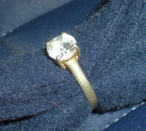 Sterling Silver Ring Solitaire Ring