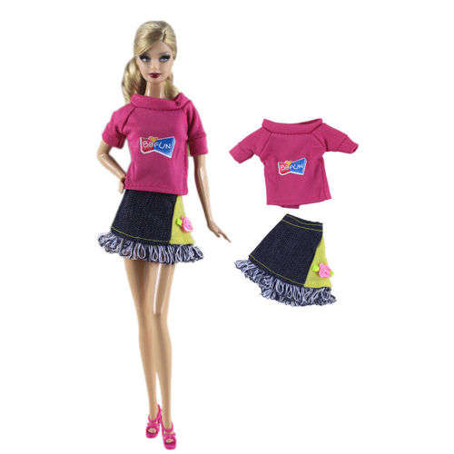 Barbie Fashion House -  Clothes, Handmade, Clothing - Skirt Set