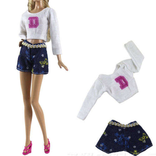 Barbie Fashion House -  Clothes, Handmade, Clothing - Set with Shorts