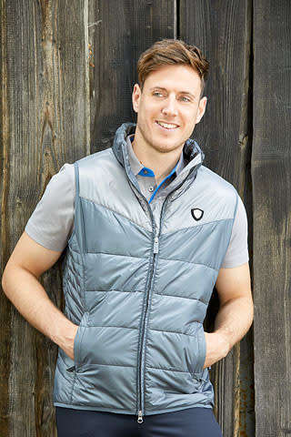 Men's Body Warmer  - Covalliero - Logan Grey - Size L