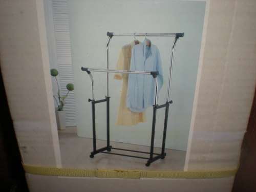 Double Rail Telescopic Clothes Rail