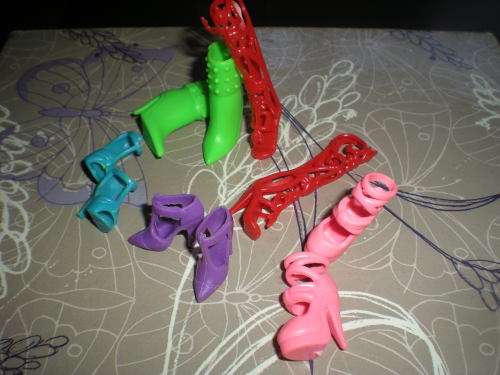 Barbie Fashion House, Barbie Shoes  5 pairs