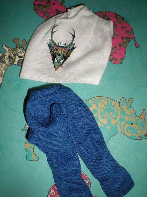 Barbie Fashion House -  Clothes, Handmade, Clothing - 2 piece Pant Set