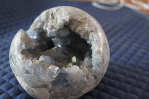 Huge Geode - Blue Celestine from Madagascar