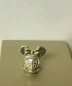 Bead - Minnie Mouse in Tibetan Silver