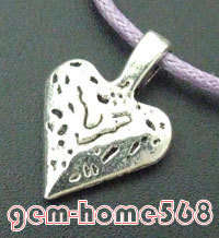 Tibetan Silver Heart Pendants