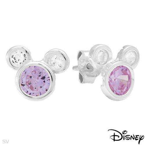DISNEY Earrings with 2.9 ctw Cubic Zirconia in 925 Sterling Silver