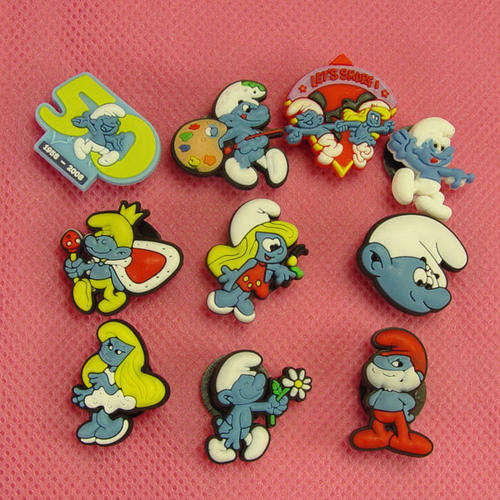 SMURF Shoe Charms, fits Crocs and similar Shoes