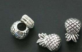 Tibetan Silver Bead, Pineapple