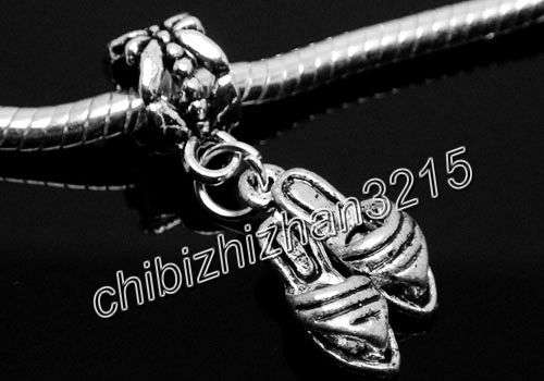 Slip slop Dangling  Bead fits most European Charm Bracelets