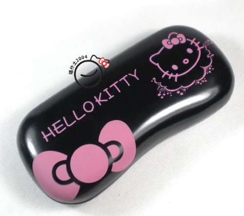 Hello Kitty, sunglass case, Black