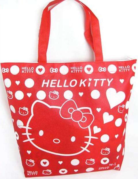 Hello Kitty, Shopping bag in Red