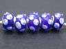Murano Style Bead with Sterling Silver Core, fits most European Charm Bracelets