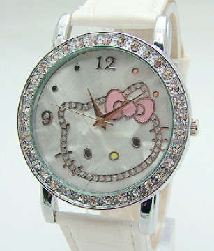 Hello Kitty Watch with Crystal in White