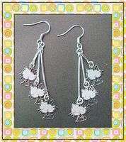 Hello Kitty Earrings with 3 Hello Kitties