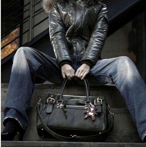 on Special - Great Black Faux Leather Handbag - Leatherette