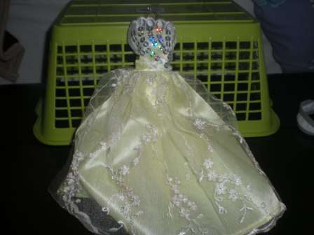 Barbie Clothes, Handmade, Stunning Yellow Gown / Dress