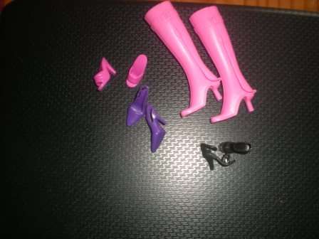 Barbie Shoes, 4 pairs