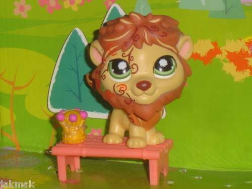 Littlest Pet Shop, Postcard Lion with all Accessories #944