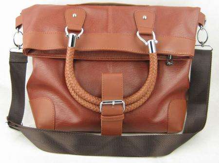Stunning - Faux Leather Handbag, Brown