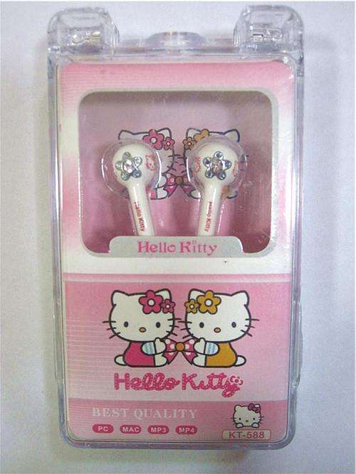 Hello Kitty Earphones, White - Only one Pair!!