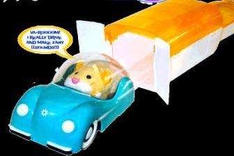 Hamster Accessories, Hamster Car with Garage Made by Run Run Park