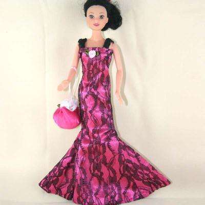 Barbie Fashion House -  Clothes, Handmade, 2 pcs Evening Dress / Red Carpet Dress