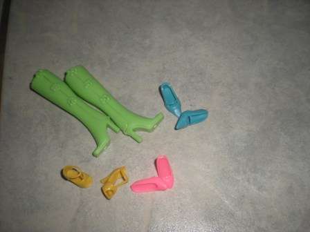 Barbie Shoes, 4 pairs