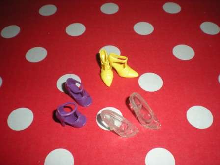 Barbie Shoes, 3 pairs