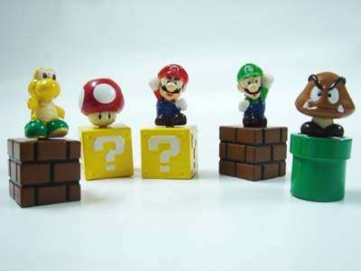 Super Mario Characters, Set of 5 Figures