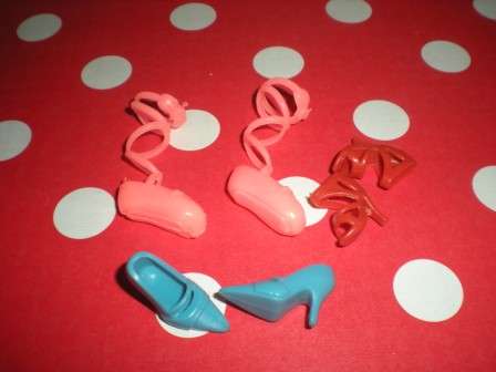 Barbie Fashion House, Barbie Shoes, 3 pairs