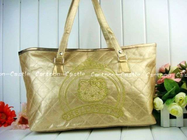 Hello Kitty Ladies Handbag - Gold