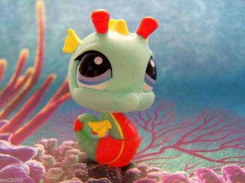 Littlest pet shop, Rare ** Seahorse 1566
