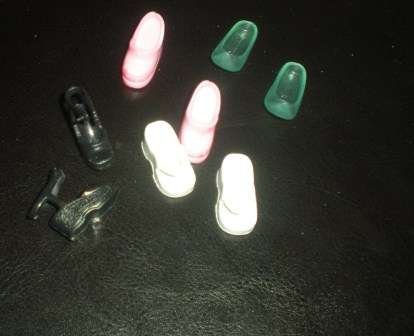 Barbie Shoes, 4 pairs
