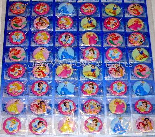 Disney Princess Badges, perfect as Party Treat