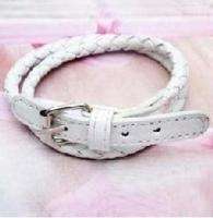 Belt Bracelet - white, Fashion bracelet