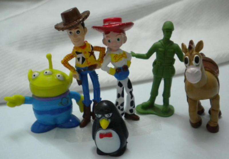 Toy Story Characters, Set of 6 with the Horse Bendy