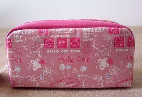 Hello Kitty Pouch, Make up Bag, Cosmetic Bag, Pink
