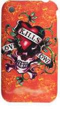 Cellphone Cover for Iphone inspired by Christian Audigier / Ed Hardy for 3G, 3GS. A99
